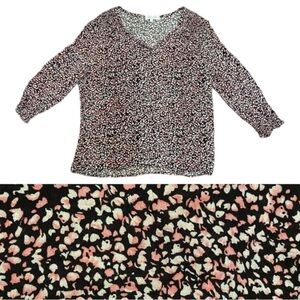 Rachel Zoe gauzy abstract print top